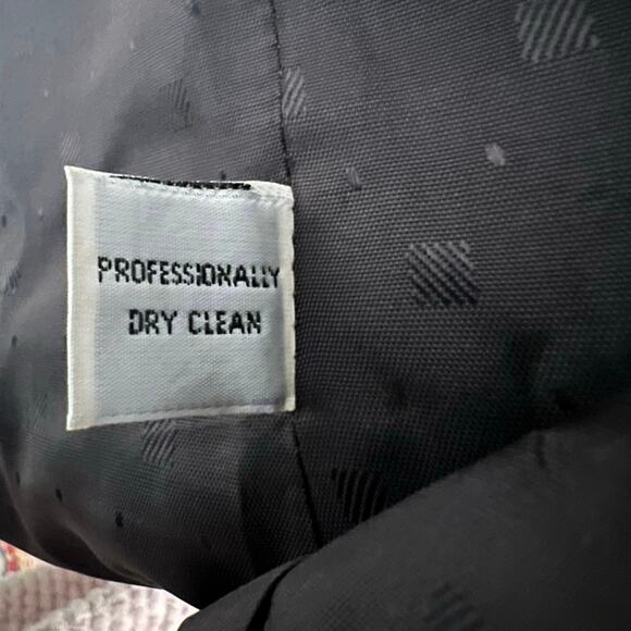 Talbots womens vintage 12P dark gray pure wool crest logo goldtone button blazer - Picture 9 of 9